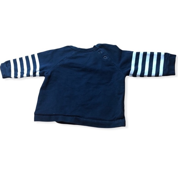 🎉3 For 15$🎉Little captain blue t-shirt size 12 months. - Picture 2 of 5